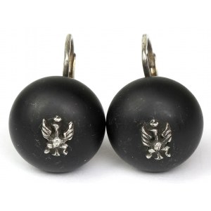 Patriotic Earrings, Period of National Mourning (1861-63)