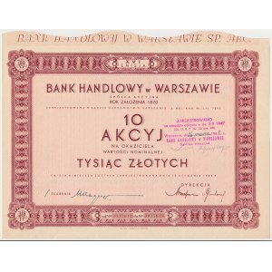 Commercial Bank of Warsaw, Em.16, 10x 100 zloty 1936