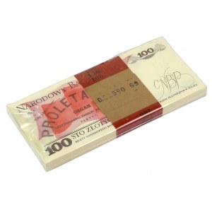Paczka bankowa 100 złotych 1986 - NZ