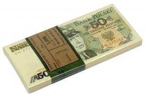 Paczka bankowa 50 złotych 1988 - GN