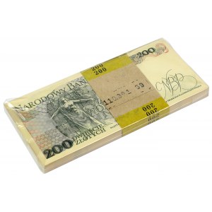Paczka bankowa 200 złotych 1988 - EB