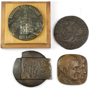 Medale lane PTT, PTM, Metler, Jabłońscy (4szt)