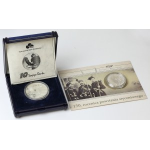 10 złotych 2013 Powstanie Styczniowe i Medal Powszechny Bank Kredytowy 1999, zestaw (2szt)