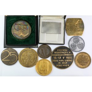 Medals with the theme of AGH - oil and mining industry (10pcs)