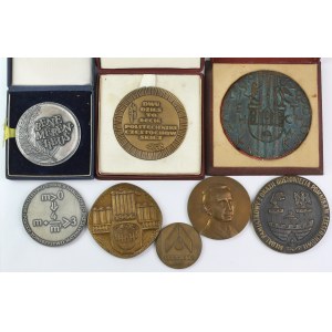 Medale głównie Częstochowa, zestaw (8szt)