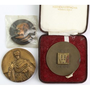 Medale 200 lat MW, Wygnaniec i Jan Paweł II (3szt)