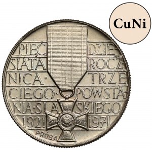 MIEDZIONIKIEL 10 zloty 1971 Schlesischer Aufstand