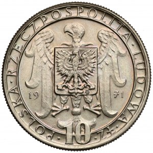 Próba MIEDZIONIKIEL 10 złotych 1971 Powstanie Śląskie