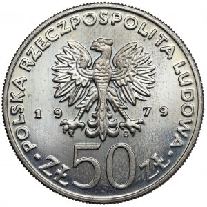 MIEDZIONIKIEL 50 zloty sample 1979 Mieszko I - bust