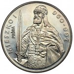 Próba MIEDZIONIKIEL 50 złotych 1979 Mieszko I - półpostać