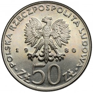 MIEDZIONIKIEL 50 zloty sample 1980 Kazimierz I Odnowiciel