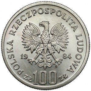 MIEDZIONIKIEL 100 zloty Probe 1984, 40 Jahre PRL