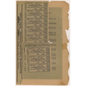 Warschauer Territorialgesellschaft, Em.1, 5x 500 mkp 1921