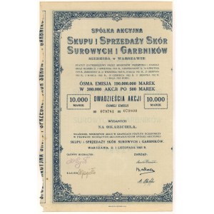 Gesellschaft Akc. des An- und Verkaufs von Rohhäuten und Gerbstoffen, Em.8, 20x 500 mkp 1923