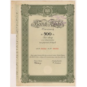 Bank von Polen, Em.3, 5x 100 Zloty 1934