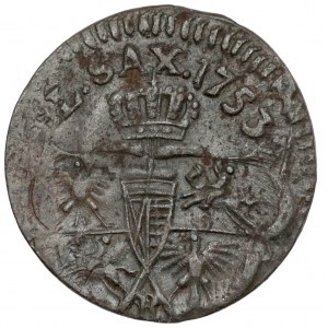 August III Sas, Szeląg Gubin 1753 - litera R/B (?)