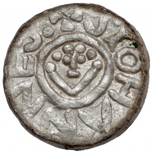 Boleslaw III. von Wrymouth, Denar von Wrocław (vor 1107) - Monogramm SI