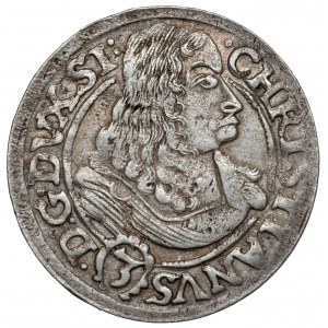 Schlesien, Chrystian Wołowski, 3 krajcary 1668 CB, Brzeg
