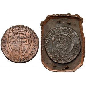 John II Casimir, Galvanized reverse of the Wschowa thaler 1651