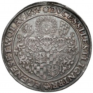 Silesia, Three Brothers, Thaler 1656, Brzeg