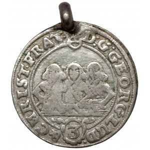 Silesia, Three Brothers, 3 krajcary 1656, Brzeg - pendant