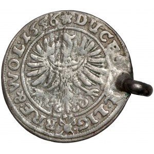 Schlesien, Drei Brüder, 3 Krajcary 1656, Brzeg - Anhänger