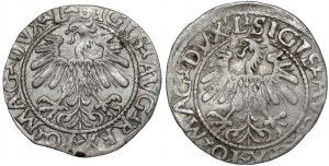 Zygmunt II August, Półgrosz Wilno 1559 i 1560 - A bez belek (2szt)