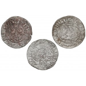 Sigismund III Vasa, Olkusz and Wschowa shillings 1592-1596 (3pc)