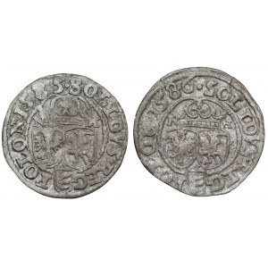 Stefan Batory, Shelby Olkusz 1585 and 1586 NH (2pcs)