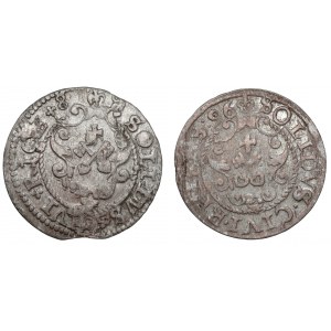 Sigismund III Vasa, Riga shells 1589 and 1596 (2pc)