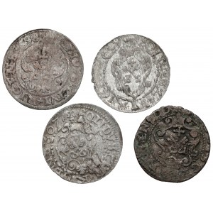 Sigismund III Vasa, Riga shells 1598-1609 (4pc)