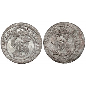 Zygmunt III Waza, Szelągi Ryga 1597 i 1603 (2szt)