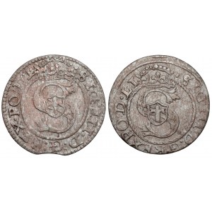 Sigismund III Vasa, Riga shells 1588 and 1595 (2pc)