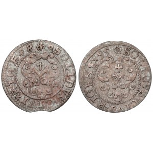 Sigismund III Vasa, Riga shells 1588 and 1595 (2pc)