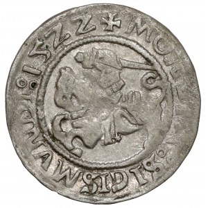 Sigismund I. der Alte, Halber Pfennig Vilnius 1522