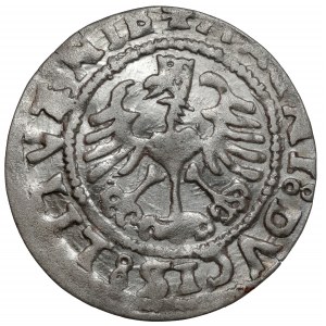 Sigismund I. der Alte, halber Pfennig Vilnius 1527 - selten