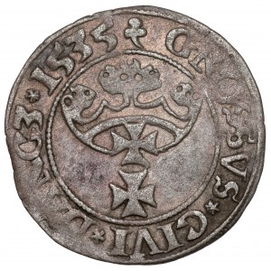 Sigismund I. der Alte, Danziger Pfennig 1535 - früh