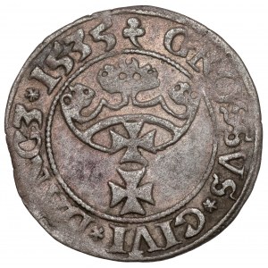 Sigismund I the Old, Gdansk penny 1535 - early