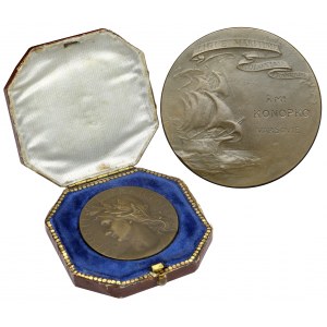 France, Maritime and River League Medal - with dedication to a Pole