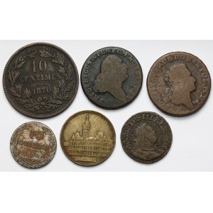 Kupfermünzen, Polen und die Welt, Satz (6 Stück)