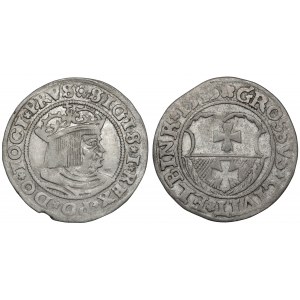 Sigismund I. der Alte, Grosze Toruń 1529 und Elbląg 1535, Satz (2 St.)