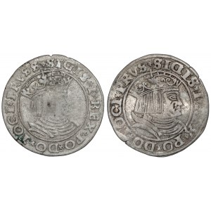 Sigismund I the Old, Torun pennies 1528-1531, set (2pcs)