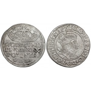 Sigismund I. der Alte, Grosze Kraków 1529 und Toruń 1535, Satz (2 St.)