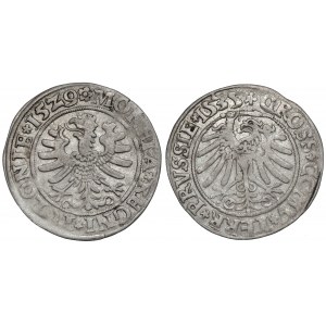 Sigismund I. der Alte, Grosze Kraków 1529 und Toruń 1535, Satz (2 St.)