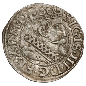 Sigismund III. Wasa, Bromberger Pfennig 1613 - Porträt - selten