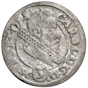 Śląsk, Karol II, 3 krajcary 1614, Oleśnica - HT
