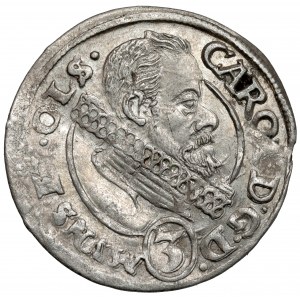 Silesia, Charles II, 3 krajcars 1614, Olesnica - BS