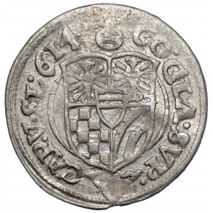 Schlesien, Karl II., 3 krajcars 1614, Olesnica - BS