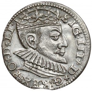 Zygmunt III Waza, Trojak Ryga 1590 - duża głowa