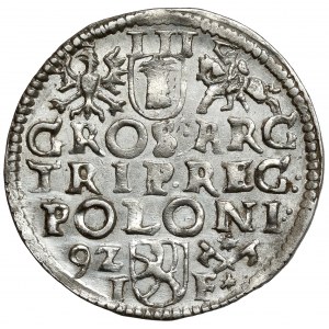 Sigismund III. Wasa, Trojak Poznań 1592 - schön